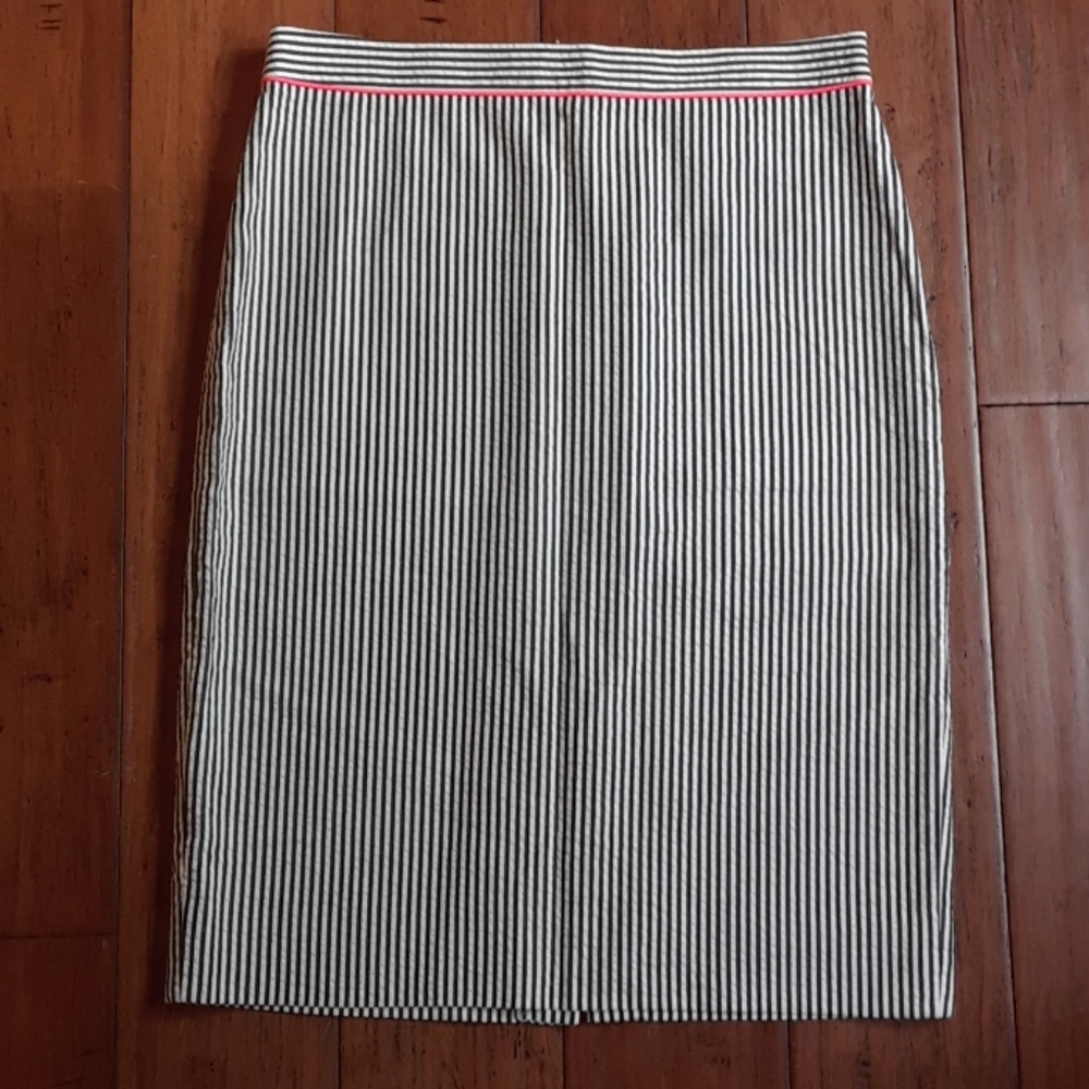 J Crew EUC No. 2 striped pencil skirt sz 2